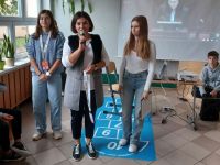 Uczniowie podczas apelu