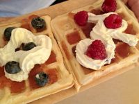 Gofry przygotowane przez uczniów