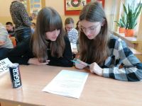 Uczniowie podczas konkursu